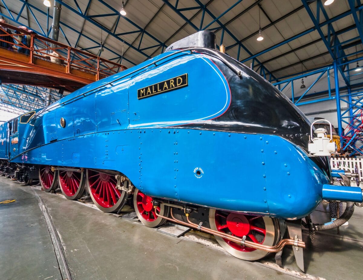 A photgraph of the Mallard in the National Railway Museum