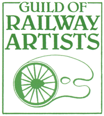 Logo for Guild of Railway Artists