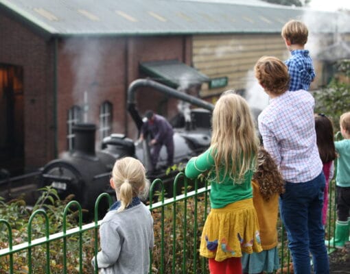 Children at the Watercress Line