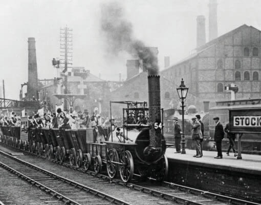 Locomotion at Stockton station 100th anniversary