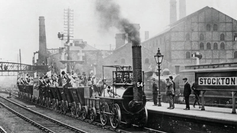 Locomotion at Stockton station 100th anniversary