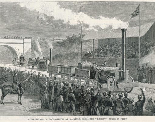 Competition of locomotives at Rainhill 1829