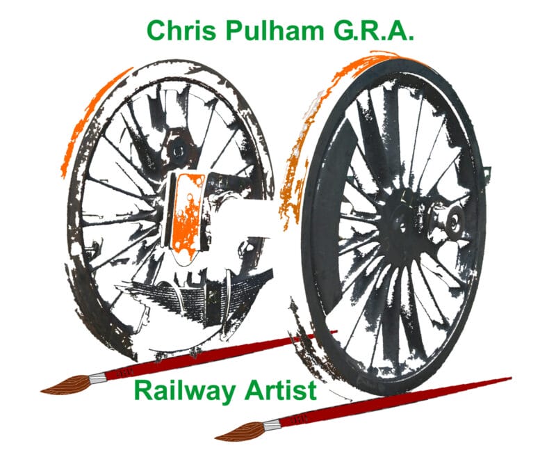 Logo for Railways on Canvas. The Art of Chris Pulham.