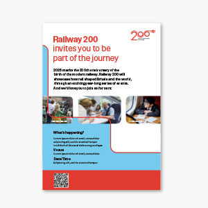 Railway 200 invitation preview