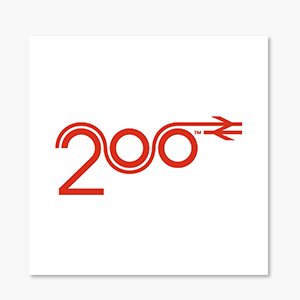 Railway 200 - secondary logo (colour) preview