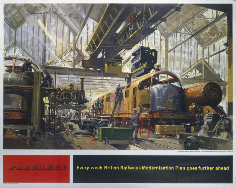 British Railways Progress poster by Terence Cuneo