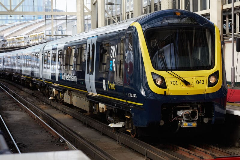 The new Arterio train operated by South Western Railway