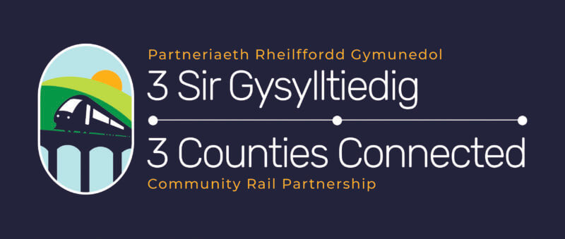 Logo for 3 Counties Connected Community Rail Partnership