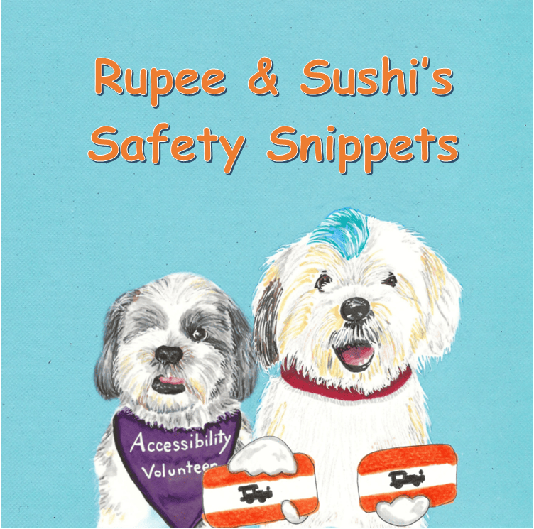 Rupert and Sushi characters - safety snippets