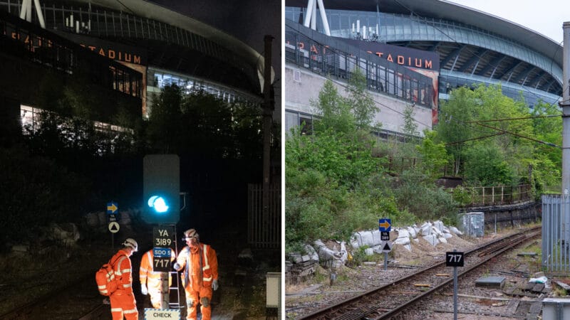 Foto: Ferrovia Govia Thameslink Before and after: Siemens engineers remove signals on Great Northern’s Northern City Line, London, as part of the government-funded East Coast Digital Programme to create the nation's first signals-free commuter railway.