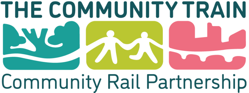 Logo for The Community Train CRP in collaboration with The Community Brain CIC and Friends of Surbiton station