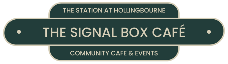 Logo for The Signal Box Cafe at The Station at Hollingbourne