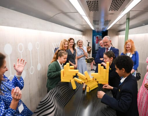 The interactive Wonderlab on Wheels carriage