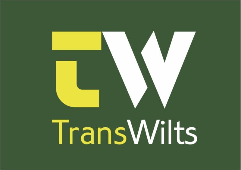 Logo for TransWilts Community Rail Partnership and The Arts Society