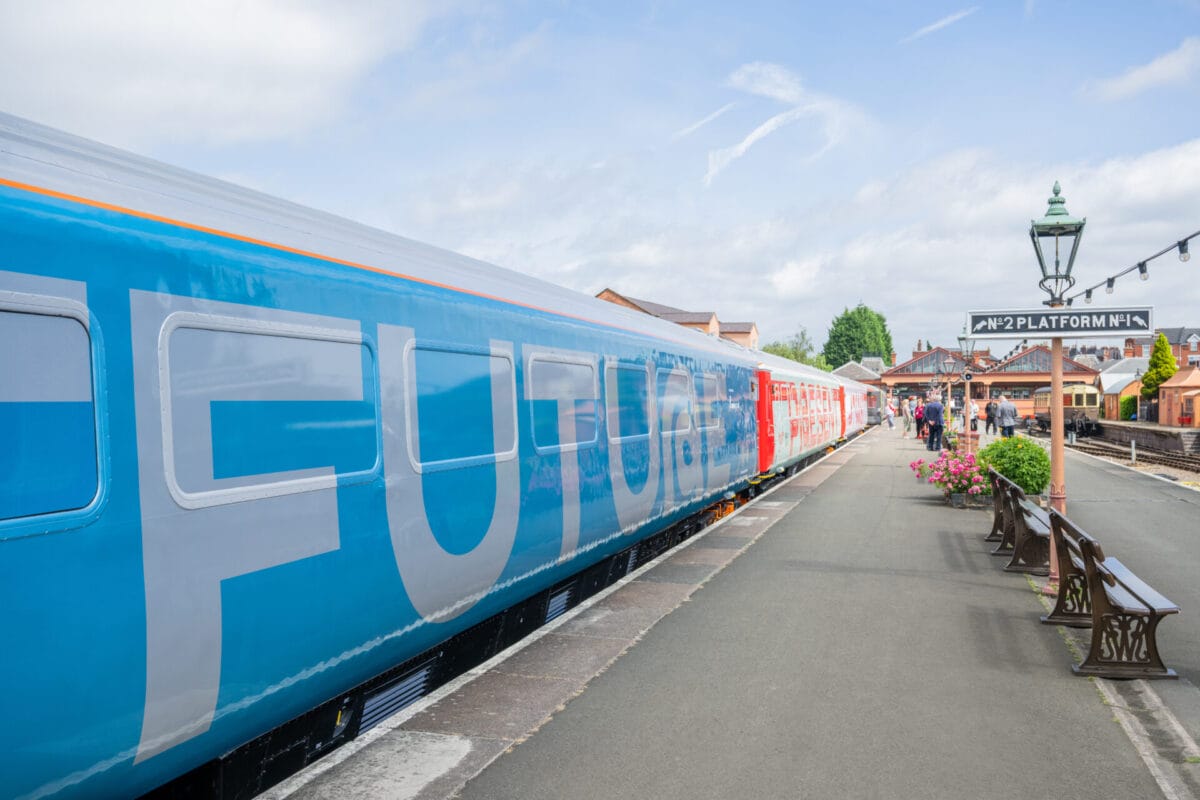 Llun: Jack Boskett Railway 200 exhibition train 'Future' exterior