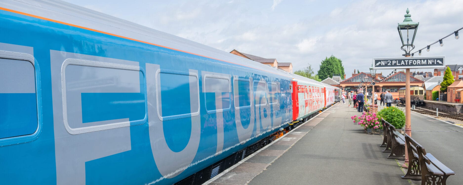 Railway 200 exhibition train 'Future' exterior