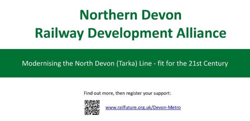 Logo for Northern Devon Railway Development Alliance and Friends of King's Nympton Station