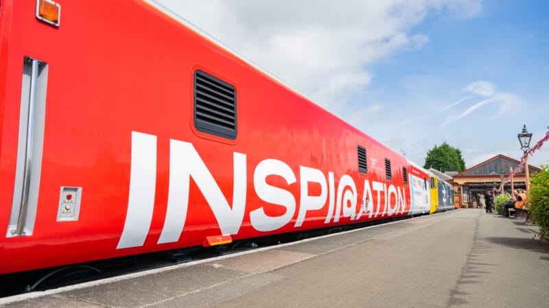 Railway 200 exhibition train 'Inspiration' exterior