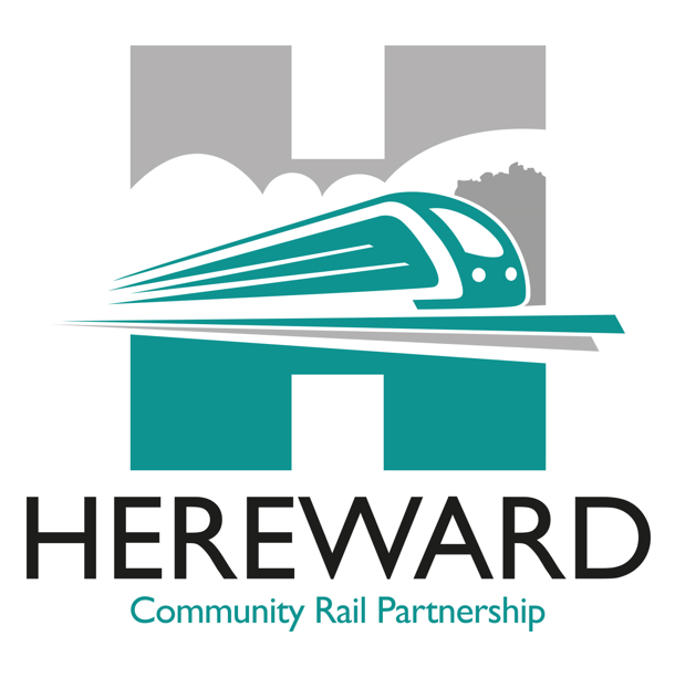 Logo for Hereward Community Rail Partnership’s Railway 200 Poetry Train event
