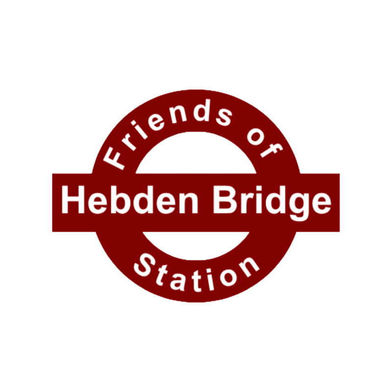 Logo for Friends of Hebden Bridge Station with the help of Hebden Bridge Local History Society