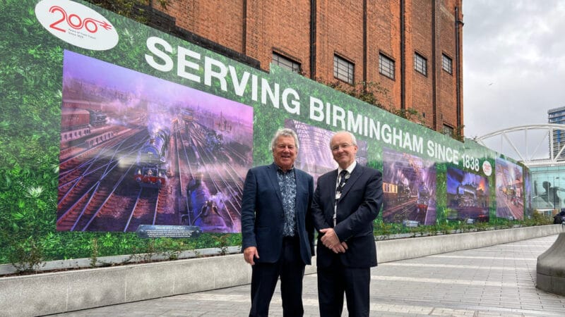 Railway scenes by famous artist on display at Birmingham New Street