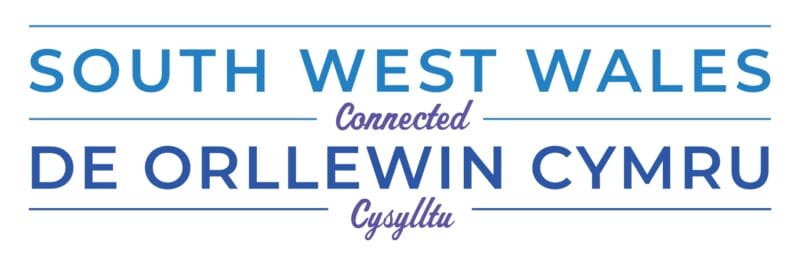Logo for South West Wales Connected Community Rail Partnership