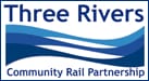 Logo for Three Rivers Community Rail Partnership and The Friends of Fareham Railway Station